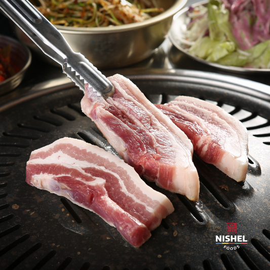 "Never-been-frozen" Ultra Fresh Pork Belly with Skin (800g)